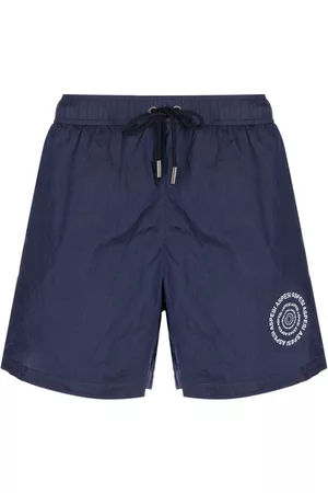 Aspesi Shorts de playa con logo estampado