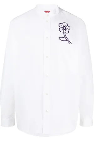 Kenzo Camisa con bordado floral