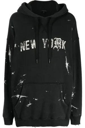 R13 Sudadera con capucha y eslogan