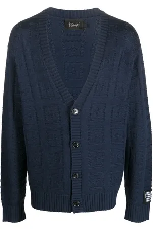KSUBI Cárdigan con logo en intarsia