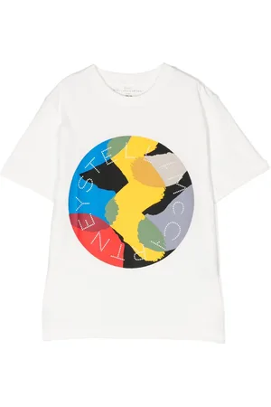 Stella McCartney Playera con logo estampado