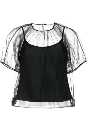 Molly Goddard Top con capa traslúcida
