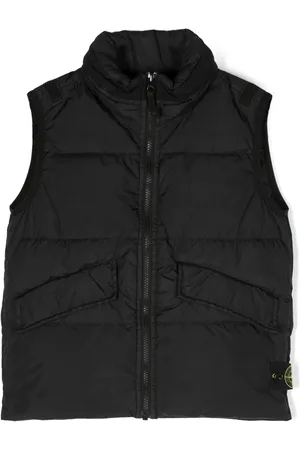 Stone Island Chaleco capitonado con aplique de brújula