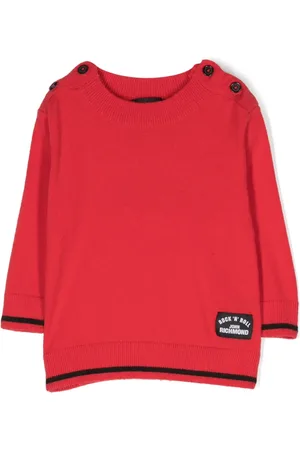 John Richmond Sudadera tejida con parche del logo