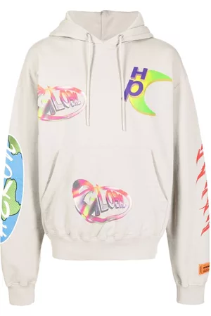 Heron Preston Hoodie con logo estampado