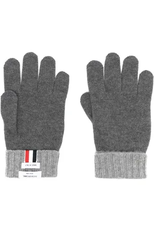 Thom Browne Guantes con detalle Web