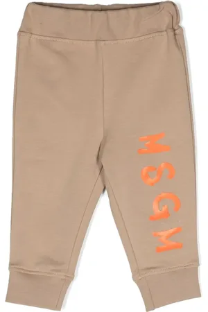 Msgm Pants con logo estampado