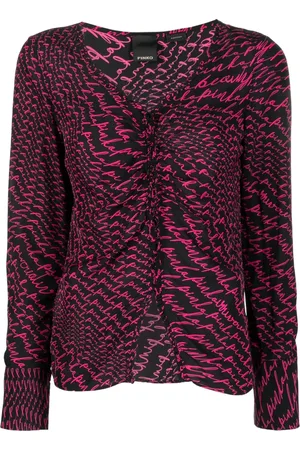 Pinko Blusa manga larga con logo estampado