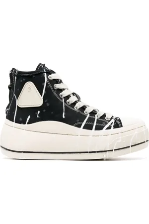 R13 Tenis Kurt con estampado de salpicaduras de pintura