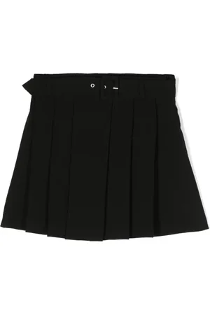 Twin-Set Falda corta con diseño plisado y cinturón