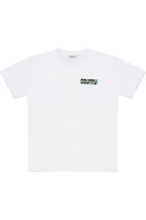 MARCELO BURLON Playera con motivo de cruz