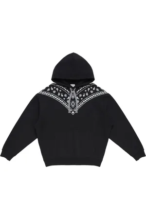 MARCELO BURLON Hoodie con bordado de bandana y cordones