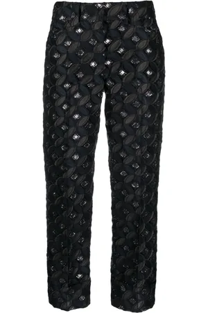 Fabiana Filippi Pantalones capri con motivo en jacquard