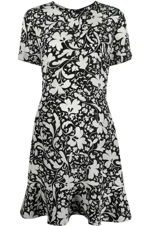 Stella McCartney Vestido de seda con estampado floral