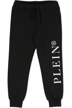 Philipp Plein Pants con cordones en la pretina y logo estampado