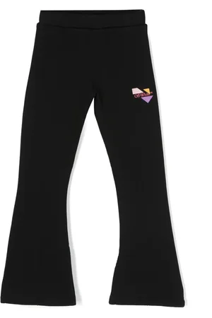 OFF-WHITE Pantalones acampanados con logo bordado