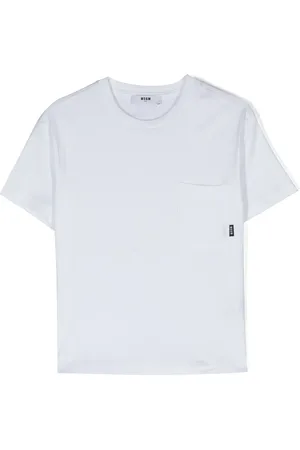 Msgm Playera con bolsillo en el pecho