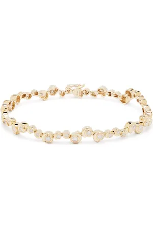 YVONNE LÉON Pulsera Rivière Escargot en oro amarillo de 9kt con diamante