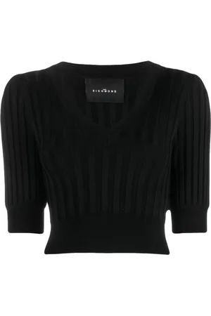 John Richmond Top tejido con cuello en V