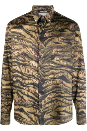 Roberto Cavalli Camisa con estampado Tigre