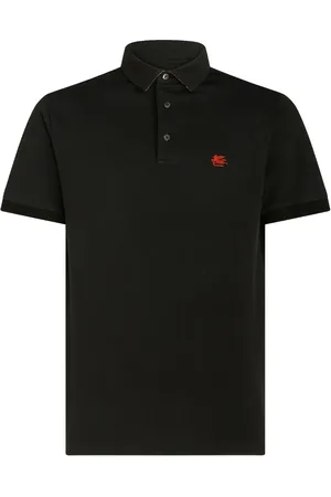 Etro Playera tipo polo con logo bordado