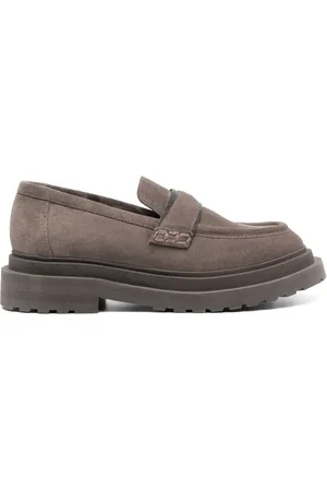 Brunello Cucinelli Mocasines slip-on de gamuza