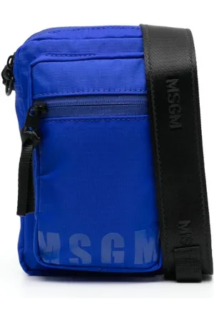 Msgm Mochila tipo mensajero con logo estampado
