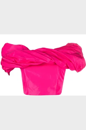 Pinko Top con hombros descubiertos y volantes