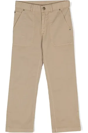 BONPOINT Pantalones rectos con parche del logo