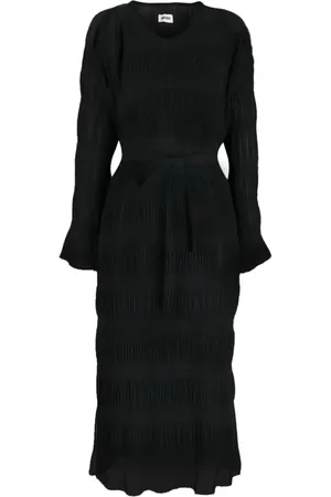 HENRIK VIBSKOV Vestido midi con diseño plisado y moño