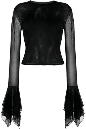 BLUMARINE Playera semitransparente de tul