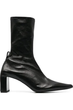 Jil Sander Botas con puntera redonda y tacón de 90mm