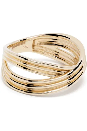 Dana Rebecca Designs Anillo Nana Bernice Large Crossover en oro amarillo de 14kt