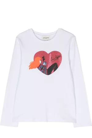 Sonia Rykiel Enfant Playera con ilustración estampada