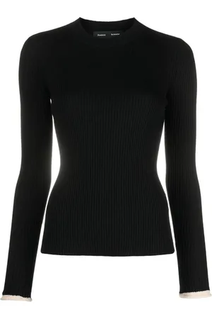 Proenza Schouler Silk Cashmere Long Sleeve Top