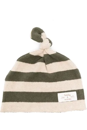 TEDDY & MINOU Gorro tejido con rayas estampadas