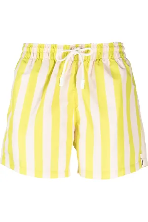 SUNNEI Shorts de playa con rayas estampadas