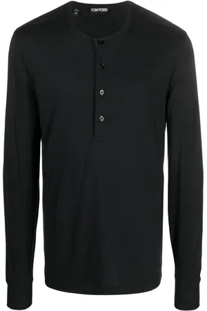 Tom Ford Playera con ribete de terciopelo