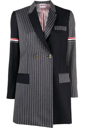 Thom Browne Blazer con doble botonadura y diseño patchwork