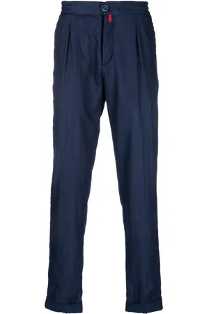 Kiton Pantalones tapered con pinzas
