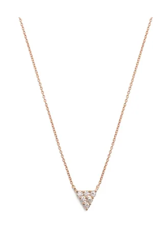 Dana Rebecca Designs Collar Vivienne Lily Triangle en oro rosa de 14kt con diamante