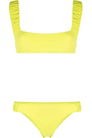 SUNNEI Bikini fruncido con logo estampado