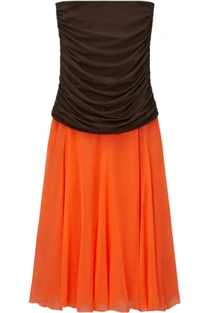 Tory Burch Falda midi fruncida