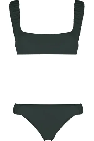 SUNNEI Bikini fruncido con logo estampado