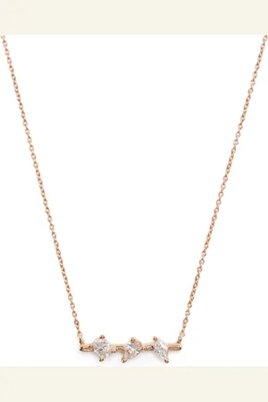 Dana Rebecca Designs Collar Alexa Jordyn en oro rosa de 14kt con diamantes