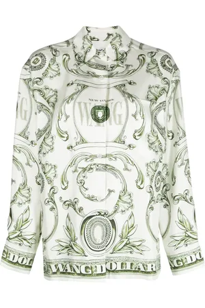 Alexander Wang Camisa de seda con estampado Money