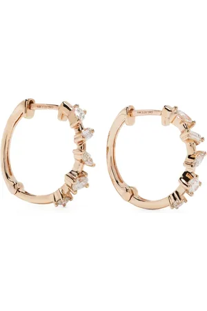 Dana Rebecca Designs Arracadas Alexa Jordyn en oro rosa de 14kt con diamantes