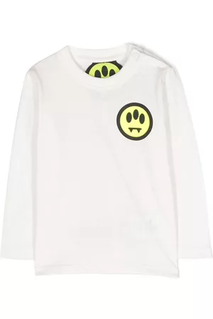 BARROW Playera manga larga con logo estampado