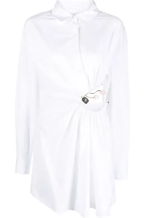 CHRISTOPHER ESBER Vestido camisero Folia con detalle de gema