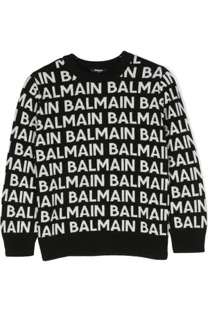 Balmain Suéter tejido con logo de intarsia